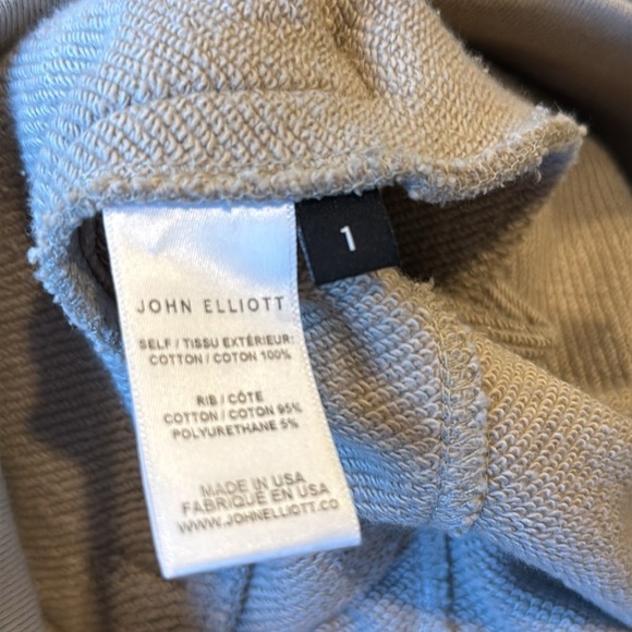 John Elliott Men’s Beige Escobar Slim Lounge Pants Size 1 Jogger Sweat P… - Picture 5 of 8